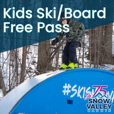 Kids Ski Free + Anytime Pass