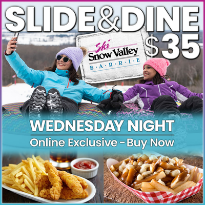 Slide & Dine Tubing Wednesday Night Special