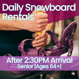 Night - Snowboard Rental - Senior 65+