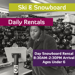 Full Day - Snowboard Rental - Under 6