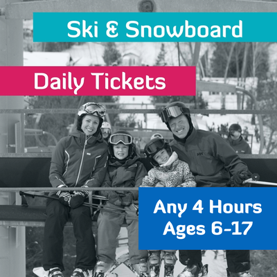 4 Hour Lift Ticket - Ages 6-17