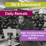 Night - Snowboard Rental - Senior 65+