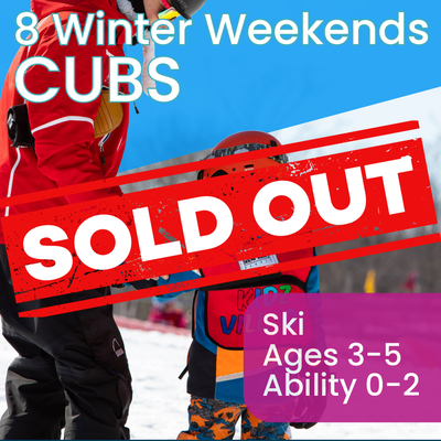 8 Winter Weekend Cubs - Ages 3-5 - Ability 0-2