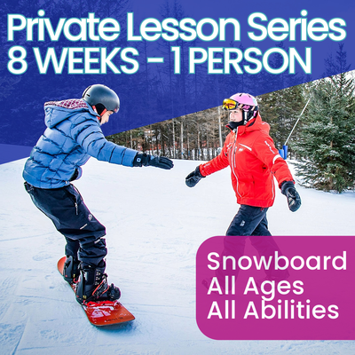 Private Lesson Snowboard - 8 Weeks - 1 Person