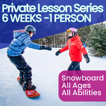 Private Lesson Snowboard - 6 Weeks - 1 Person