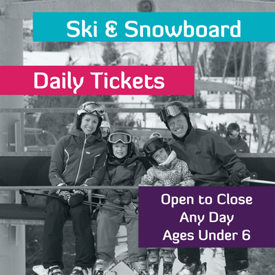 Under 6 Lift Ticket - Daytime