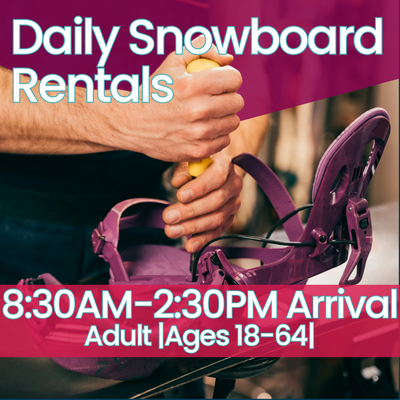 Full Day -  Snowboard Rental - Adult 18-64