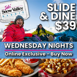 Slide & Dine Tubing Wednesday Night Special