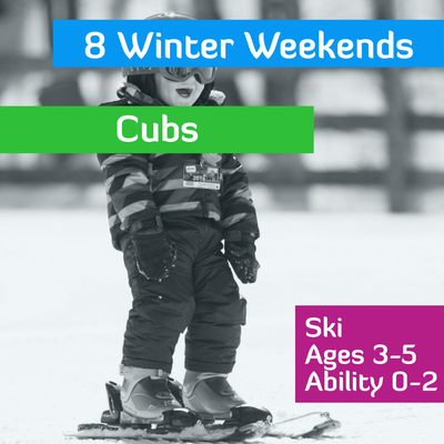 8 Winter Weekend Cubs - Ages 3-5 - Ability 0-2